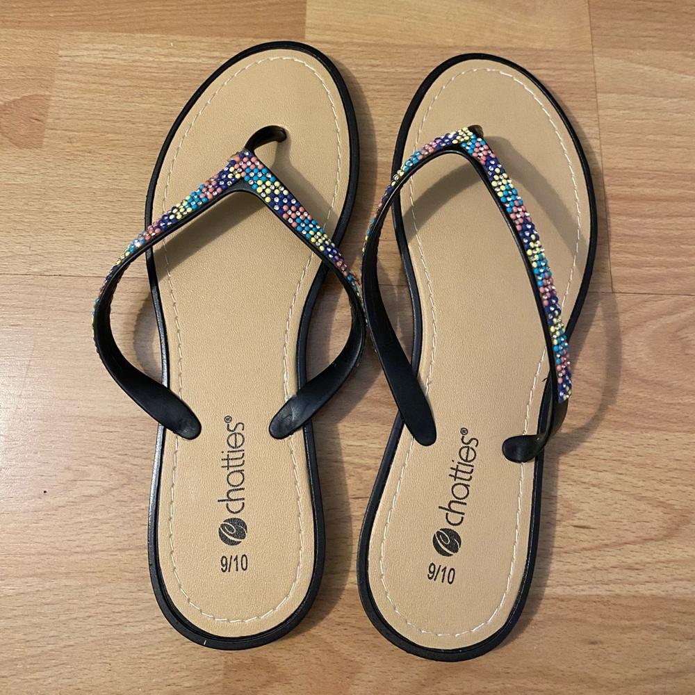 Chatties Multi-Colored Band Flip Flop